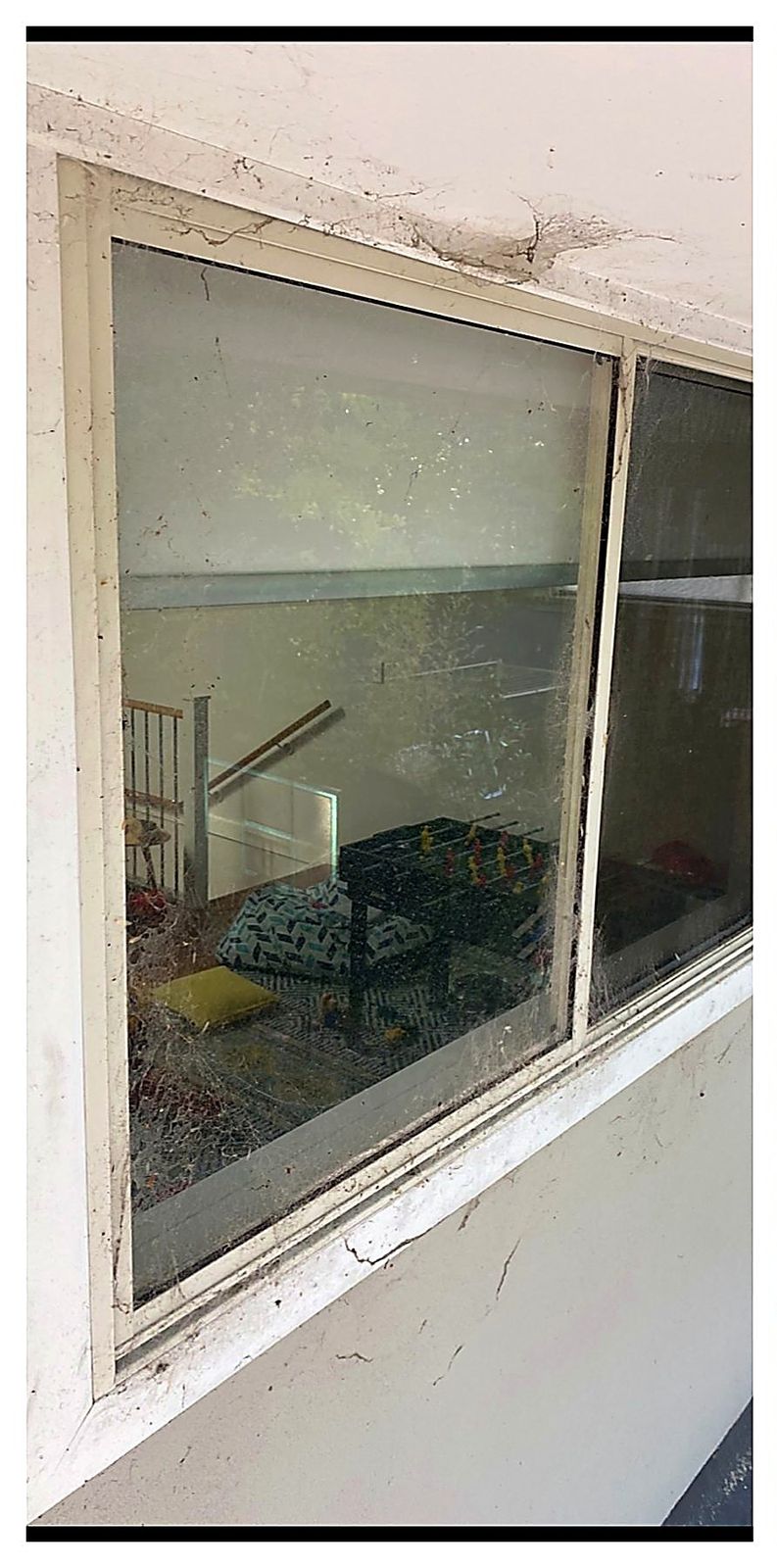 Window before cleaning
