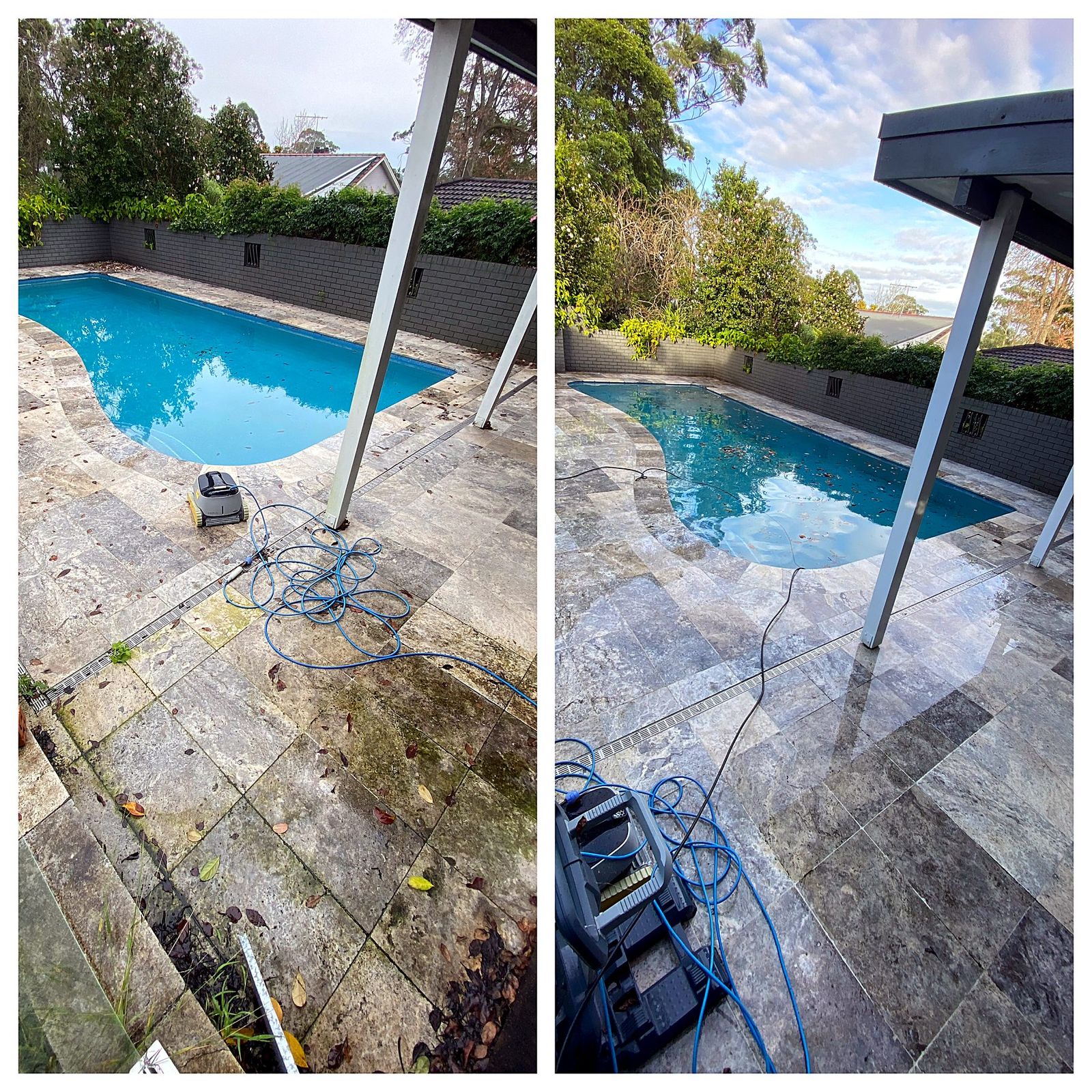Pool Surround — Before & After
