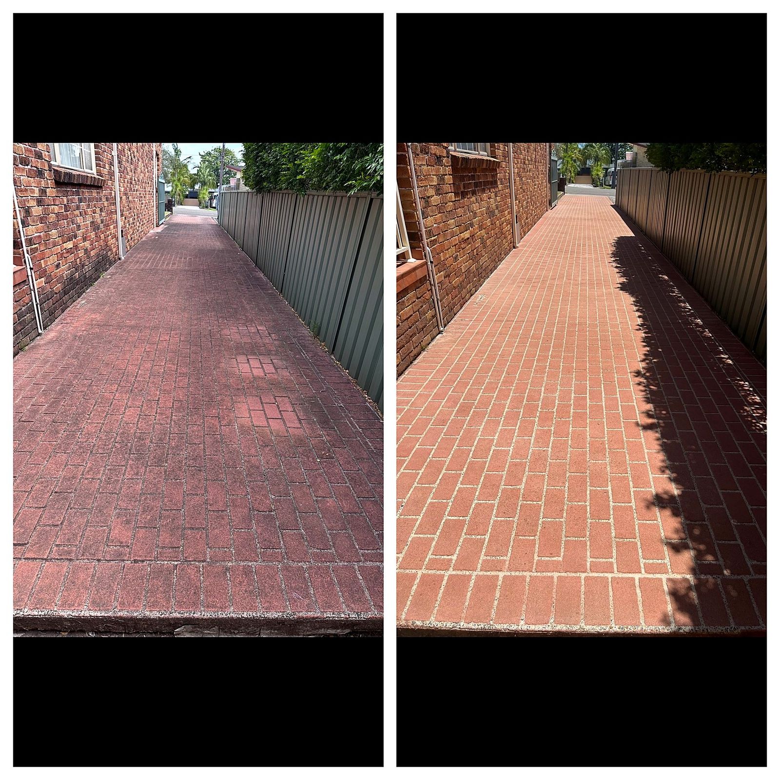 Brick Driveway — Before & After