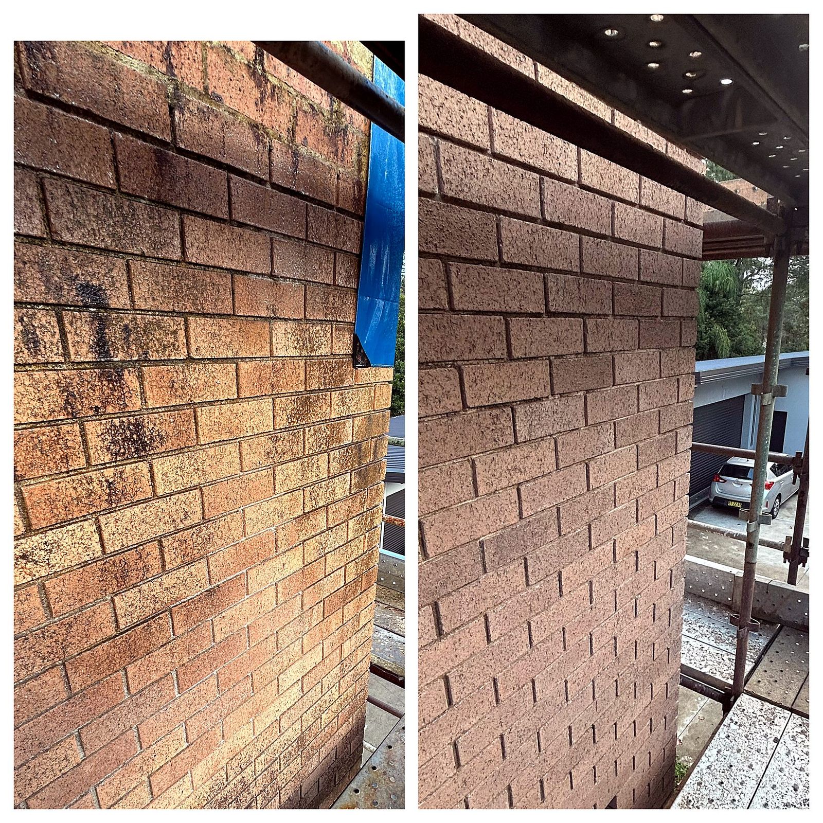 Brick Wall — Before & After