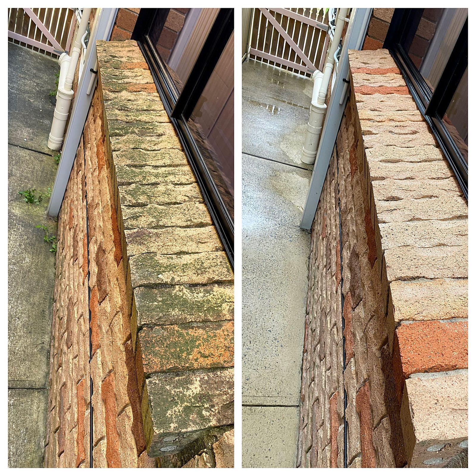 Brick Wall — Before & After